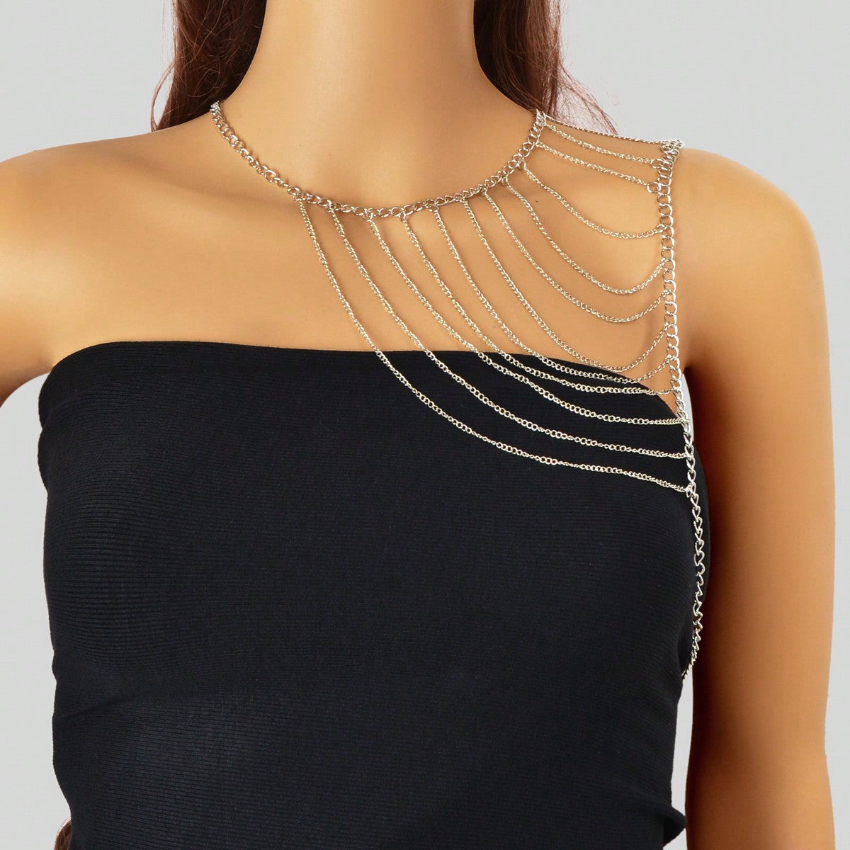 Boho Tassel Chain Necklace Shoulder Body Jewelry Trendy Statement Piece-5