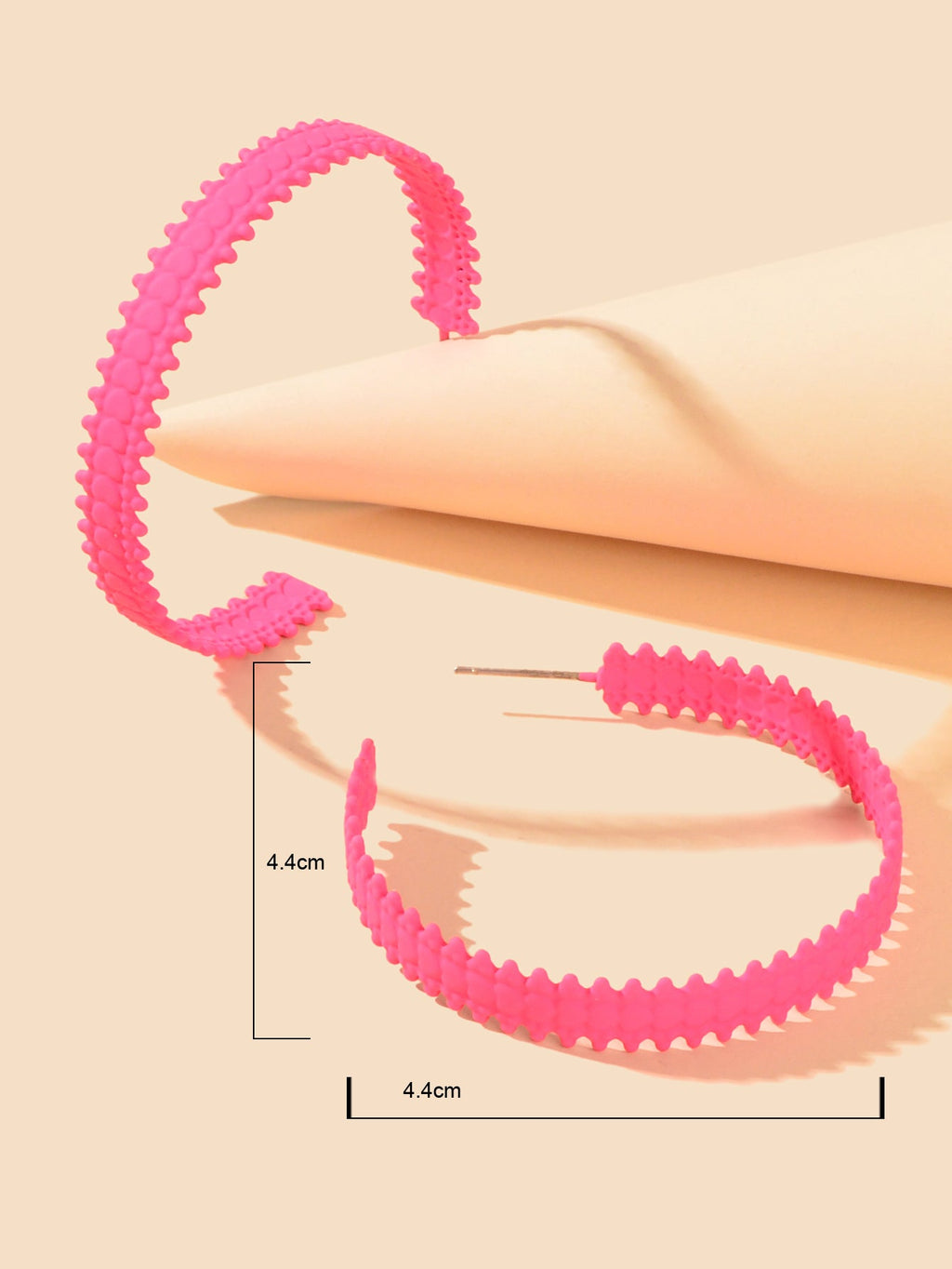 Candy Color Classic Retro 80's Circle Open Hoop Circle Earrings Costume Party