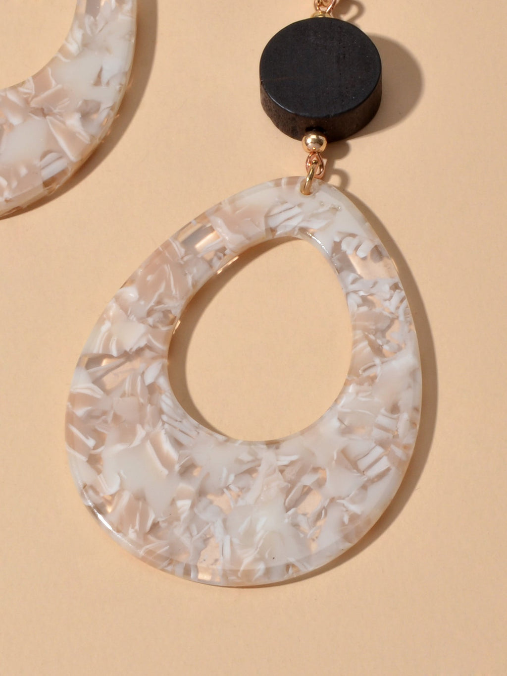 Retro Style Acrylic Water Drop Dangle Holiday Earrings Traditional Women Jewelry