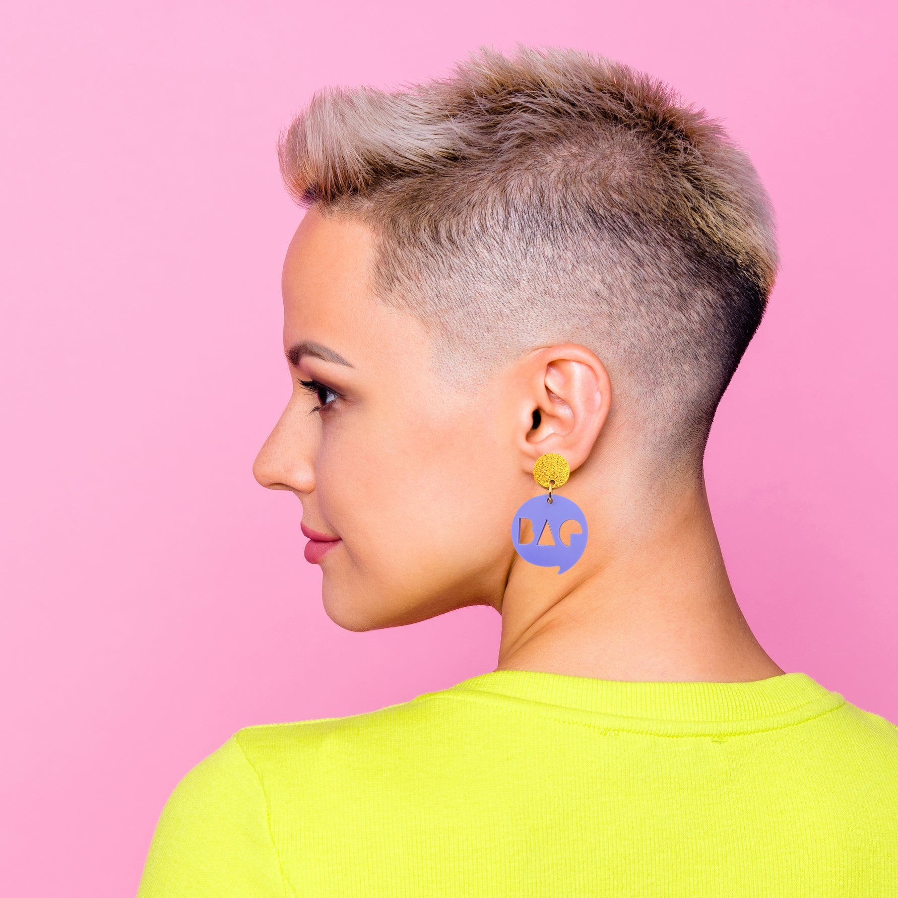 Sassy Acrylic Earrings - Blah Blah
